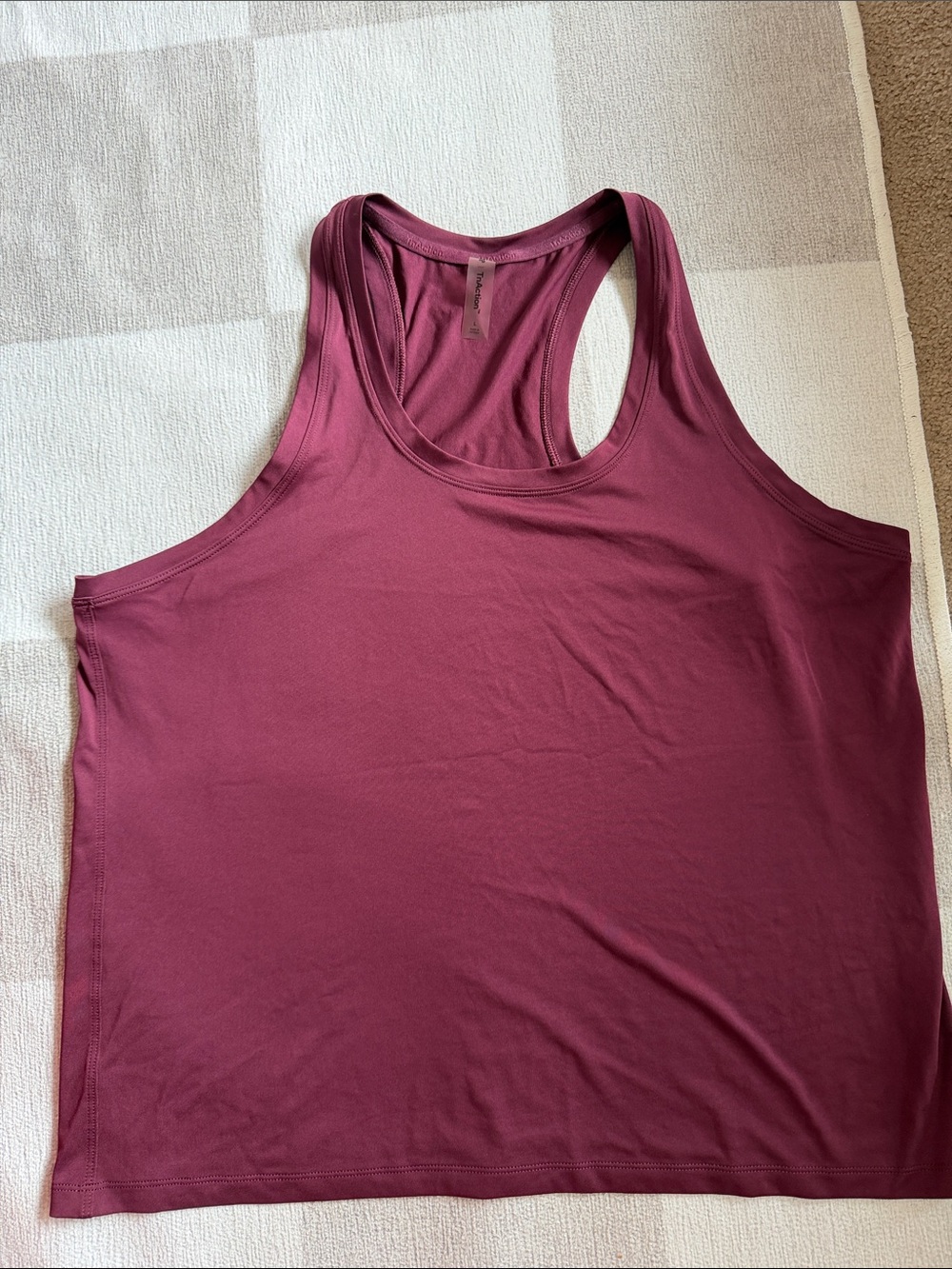 TNA Racerback Tank Top in Wine Plum
